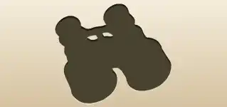Binoculars silhouette