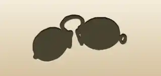 Pince-nez silhouette