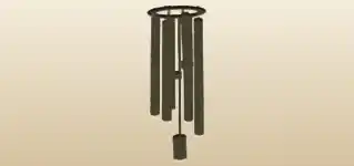Wind Chimes silhouette