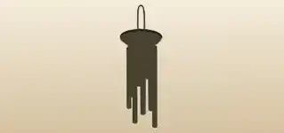 Wind Chimes silhouette