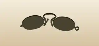Pince-nez silhouette