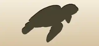 Turtle silhouette