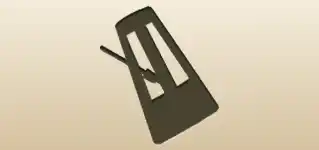 Metronome silhouette