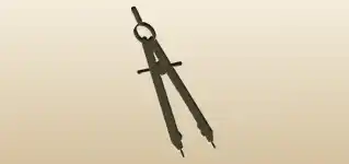 Drafting Compass silhouette