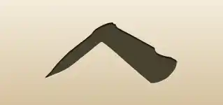 Knife silhouette
