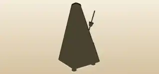 Metronome silhouette