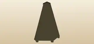 Metronome silhouette