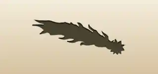 Comet silhouette