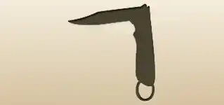 Knife silhouette