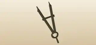 Drafting Compass silhouette