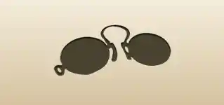 Pince-nez silhouette