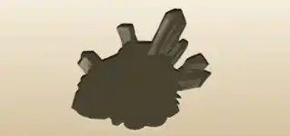 Crystals silhouette