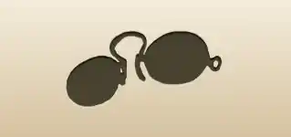 Pince-nez silhouette