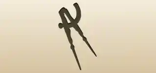 Drafting Compass silhouette