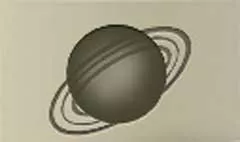 土星のシルエット