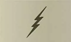 雷マークのシルエット