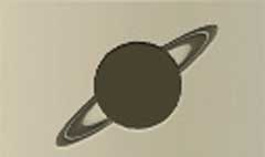 Saturn silhouette