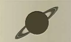 土星のシルエット
