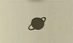 土星のシルエット