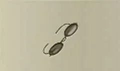 眼鏡のシルエット