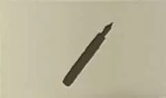 ペンのシルエット