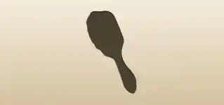 Hair Brush silhouette