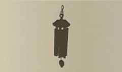 Wind Chimes silhouette