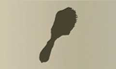 Hair Brush silhouette
