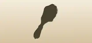 Hair Brush silhouette