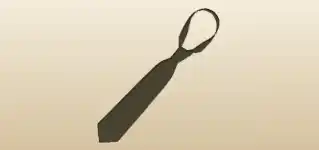 Tie silhouette