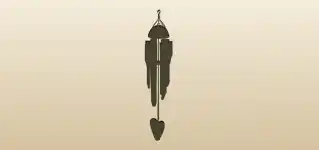 Wind Chimes silhouette