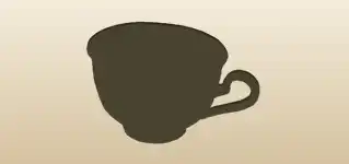 Cup of Tea silhouette