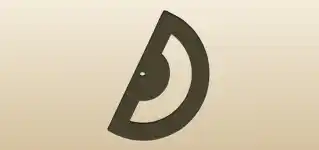 Protractor silhouette