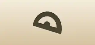 Protractor silhouette