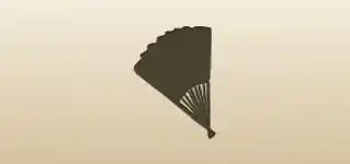 Hand Fan silhouette