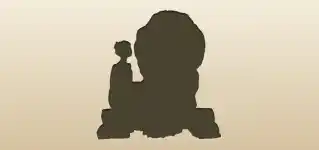 Clock silhouette