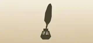 Inkwell silhouette