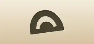 Protractor silhouette