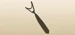 Tie silhouette