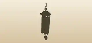 Wind Chimes silhouette