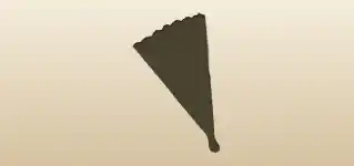 Hand Fan silhouette