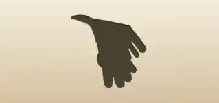 Gloves silhouette