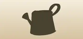 Watering Can silhouette