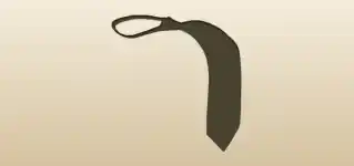 Tie silhouette