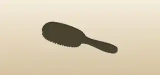 Hair Brush silhouette
