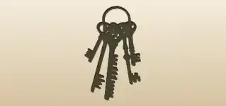 Keys silhouette