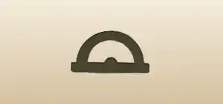 Protractor silhouette