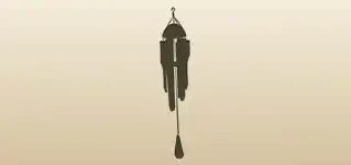 Wind Chimes silhouette