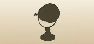 Clock silhouette