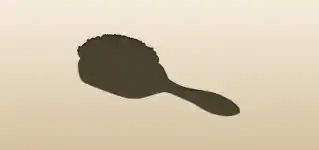 Hair Brush silhouette